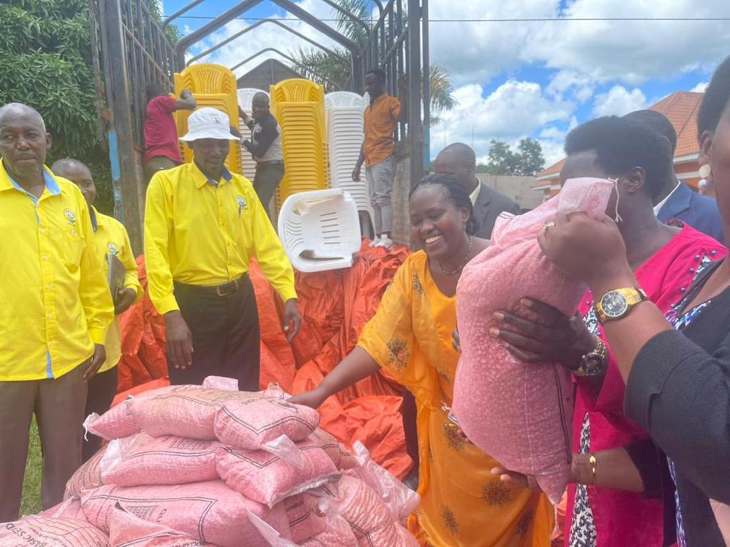 Development in Sembabule; MP Begumisa distributes seeds to farmers, 31 villages  receives chairs - HCNTimes.com
