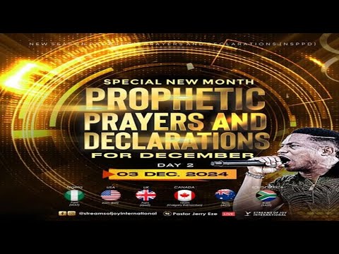 SPECIAL NEW MONTH PROPHETIC PRAYERS [DAY 3] | OH LORD SHOW ME MERCY || NSPPD || 4TH DECEMBER 2024 - YouTube