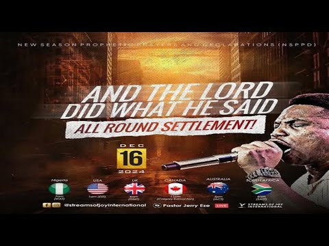 AND THE LORD DID WHAT HE SAID [ALL ROUND SETTLEMENT] || NSPPD || 16TH DECEMBER 2024 - YouTube