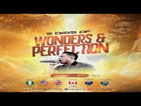 5 DAYS OF WONDERS AND PERFECTION [DAY 4] || NSPPD || 23RD JANUARY 2025 - YouTube