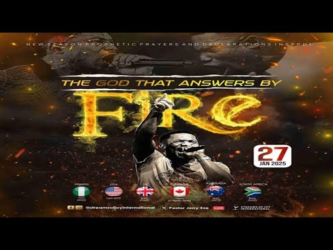 THE GOD THAT ANSWERS BY FIRE || DAY 1 || NSPPD || 27TH JANUARY 2025 - YouTube
