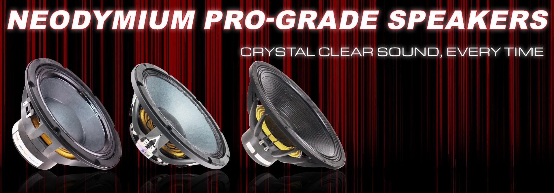 High-Performance Neodymium DJ Speakers