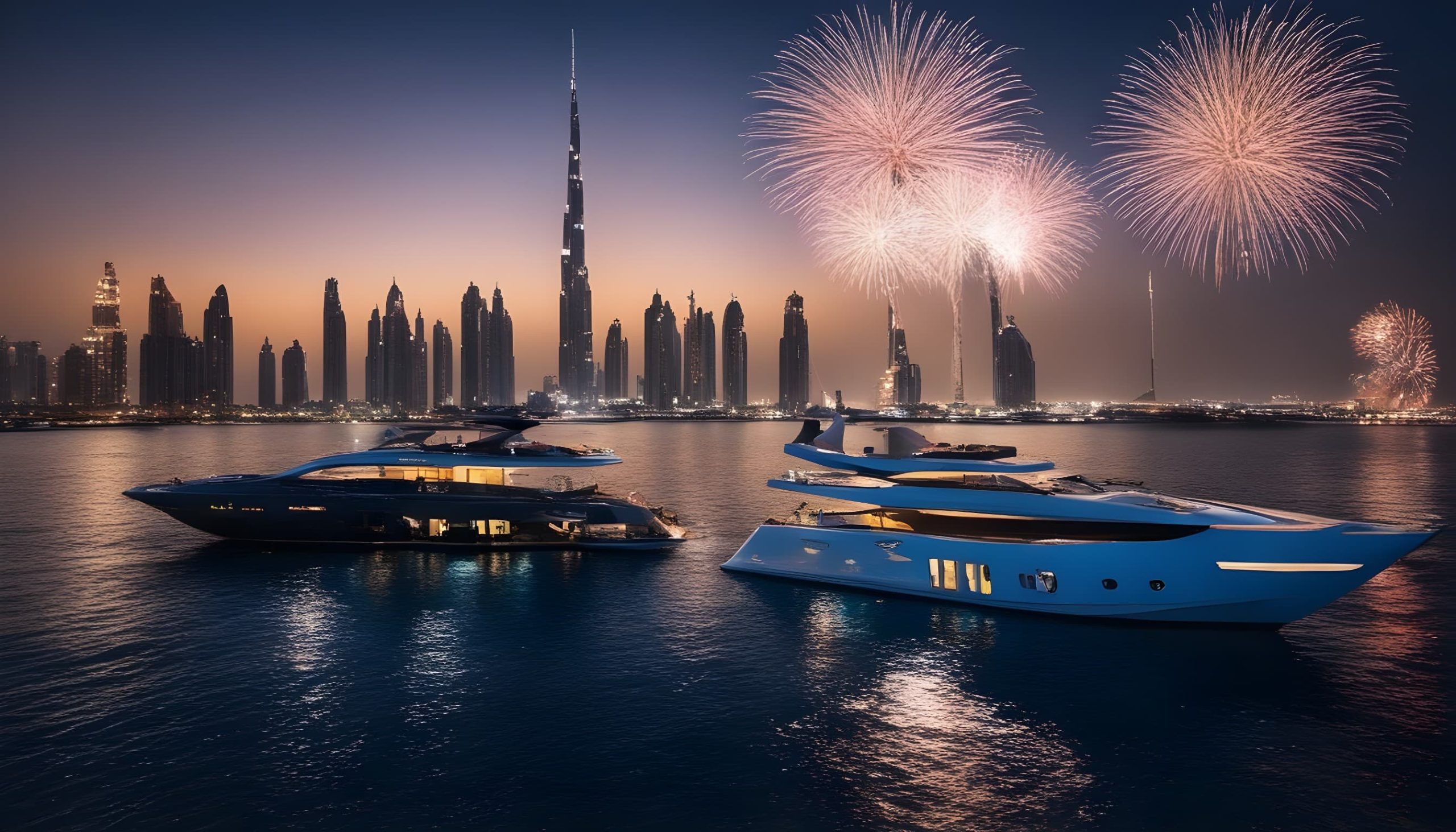 Luxury New Year Yacht Party Dubai | Fireworks and Catering | Dubriani Yachts