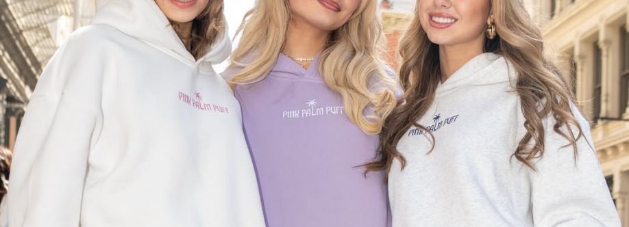 pink palm puff hoodie Cover Image