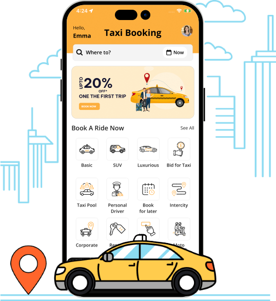 Uber Clone - #1 Readymade Taxi Booking App