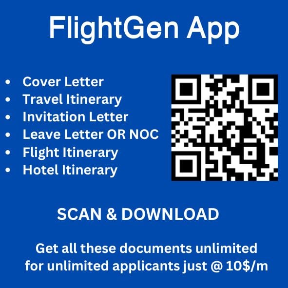 Cover Letter for Visa