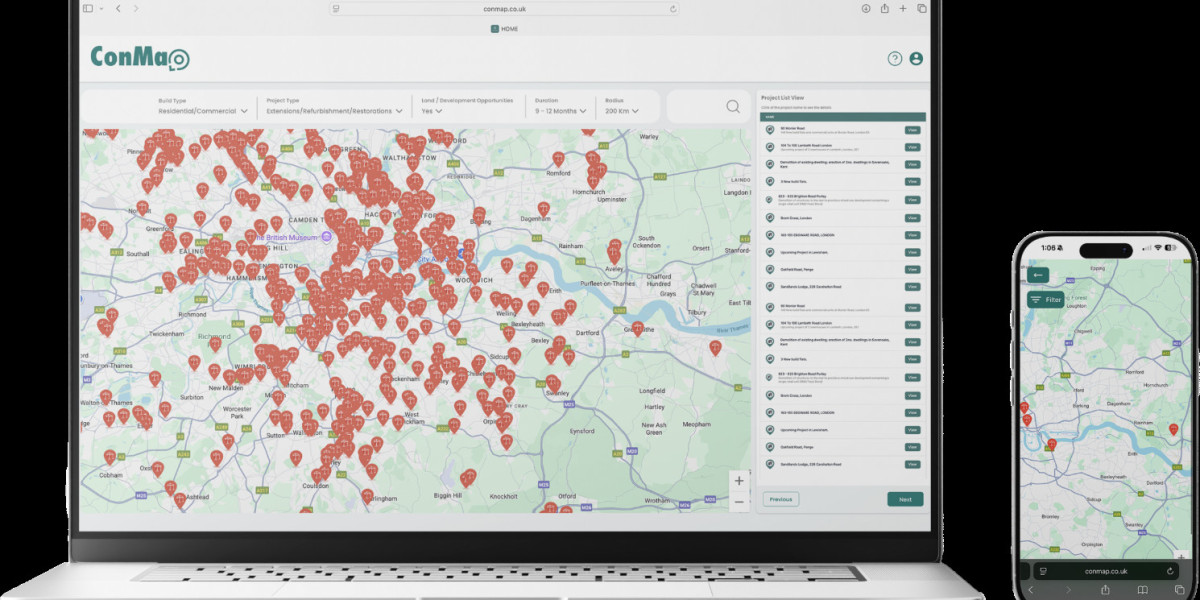 Construction Maps to Track New Builds UK By ConMap