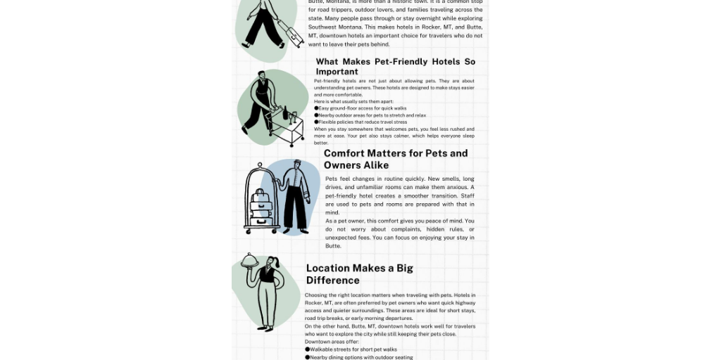 Why Pet-Friendly Hotels in Butte Are a Must for Traveling Pet Owners by Rocker Inn - Infogram
