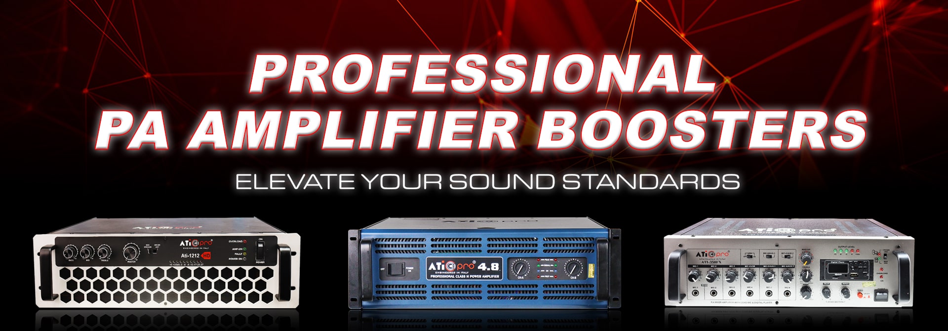 PA Amplifier for Professional Sound Reinforcement Systems