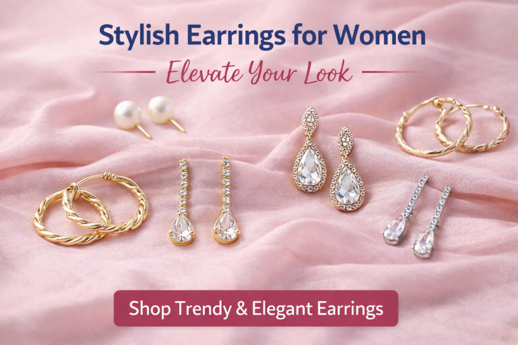Stylish Earrings for Women | Trendy & Elegant Designs Online