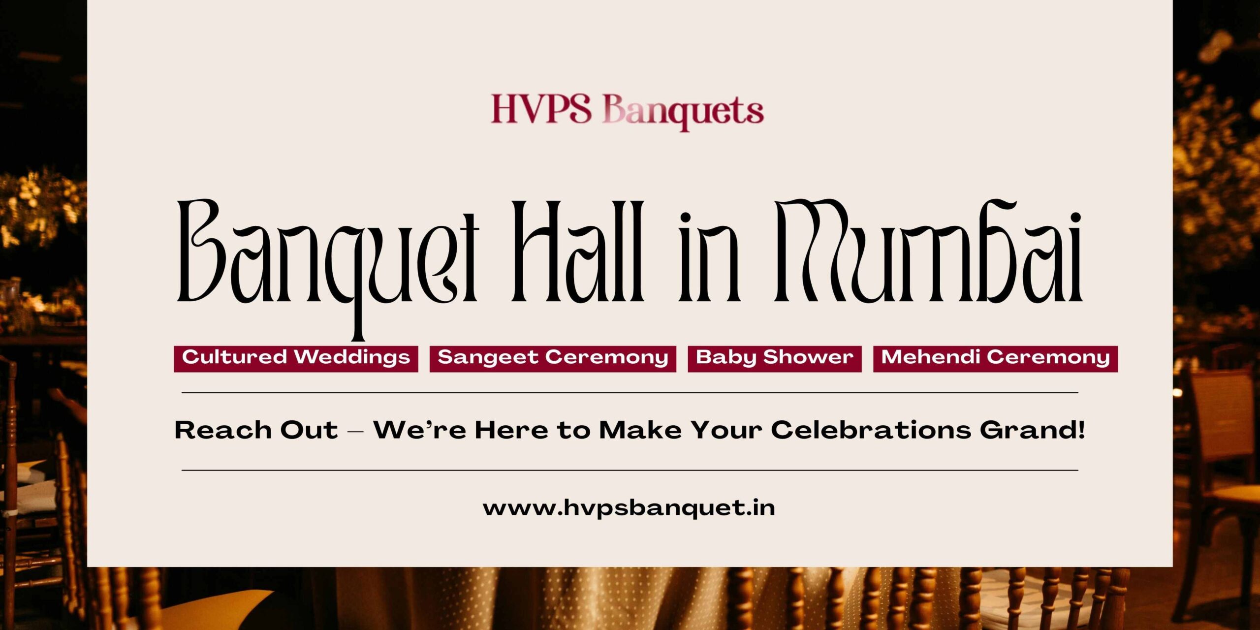 Marriage Banquet Hall - HVPS Banquets