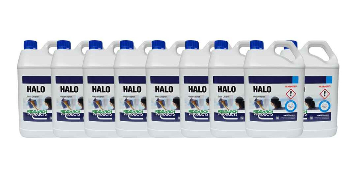 Research Products Halo Glass Cleaner 5L (Pack of 9)
